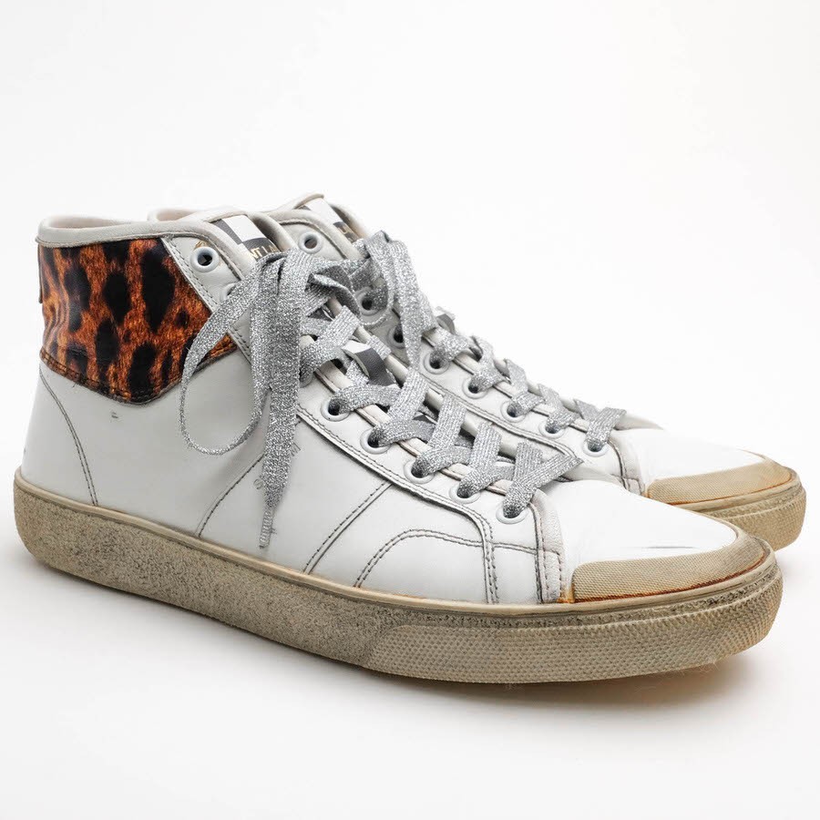 YVES SAINT LAURENT Sneakers alte SL 37M WOLLY SOFT NAP CAL DAMIER KING di HE