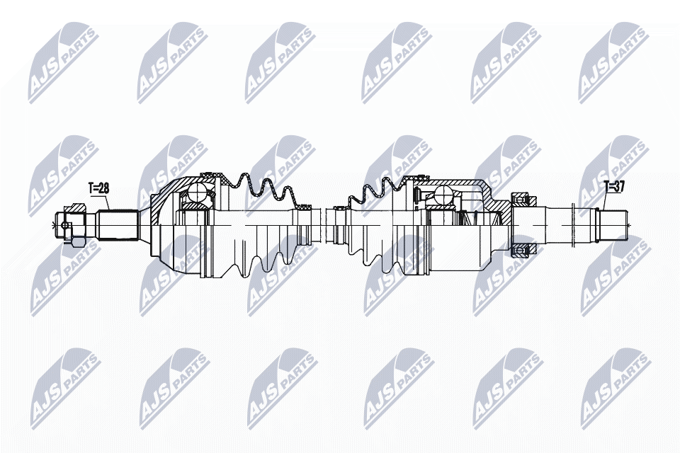 DRIVE SHAFT NPW-PE-095 FOR PEUGEOT 407/SW 508 4HLRHR 2.0L 4cyl 407 - Image 6