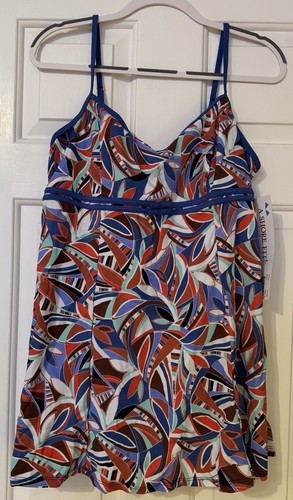 A Shore Fit 16 Wonderama Thigh Solutions Swimsuit Swim Dress Spice - New NWT - Picture 1 of 7