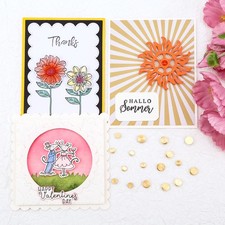 Mini Metal Rotating Bearings for DIY Handmade Crafts Paper Cards Scrapbooking