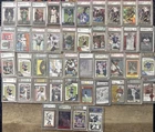 GRADED CARDS  (44) LEBRON JAMES ROOKIES (4) / CHROME MANNING ROOKIE 9.5 / JORDAN