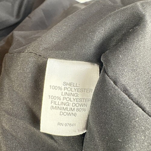 J Jill Womens Down Quilted Puffer Jacket Coat Size PXL XL Black Snap Mid Length - Picture 9 of 9