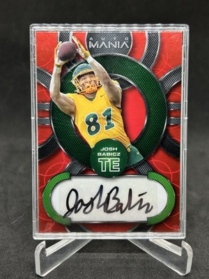 2022 Red Auto Mania Rookie JOSH BABICZ RC Auto Packers Bisons Panthers