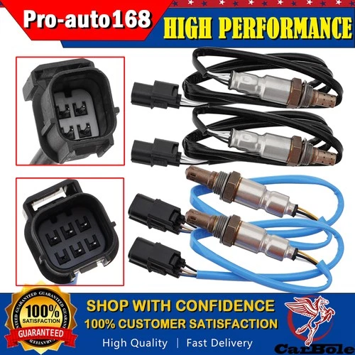 4PCS Up&Down Oxygen O2 Sensor For Honda Pilot 2009-2015 & Odyssey 2011-2013 3.5L