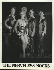 Press Photo Four Members of The Nerveless Nocks, Entertainers - sap28540