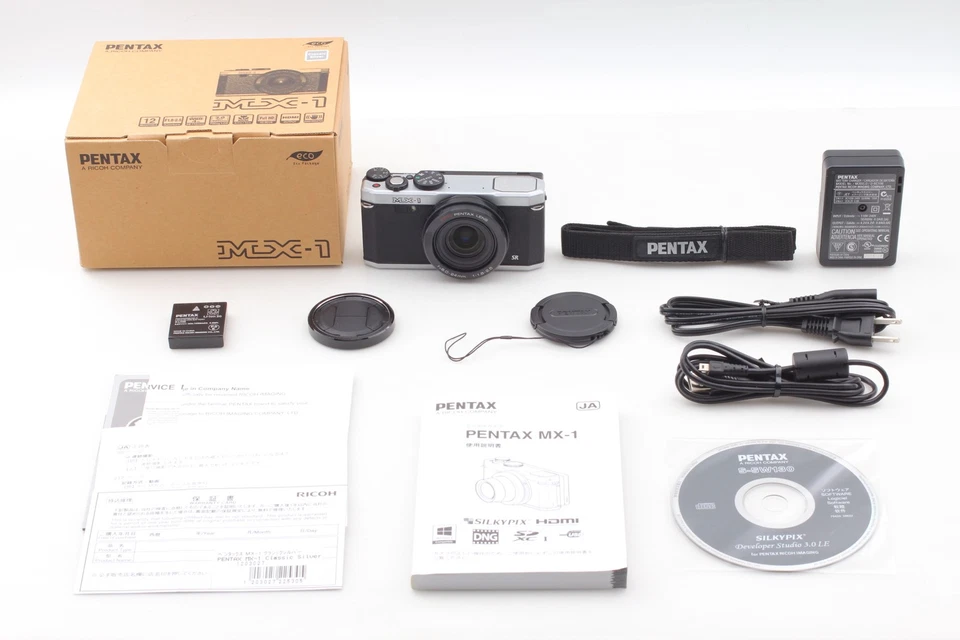 [Near MINT++ in Box] PENTAX MX-1 12.0MP Digital Camera 6.0-24mm f/1.8-2.5 JAPAN - Image 2 of 4