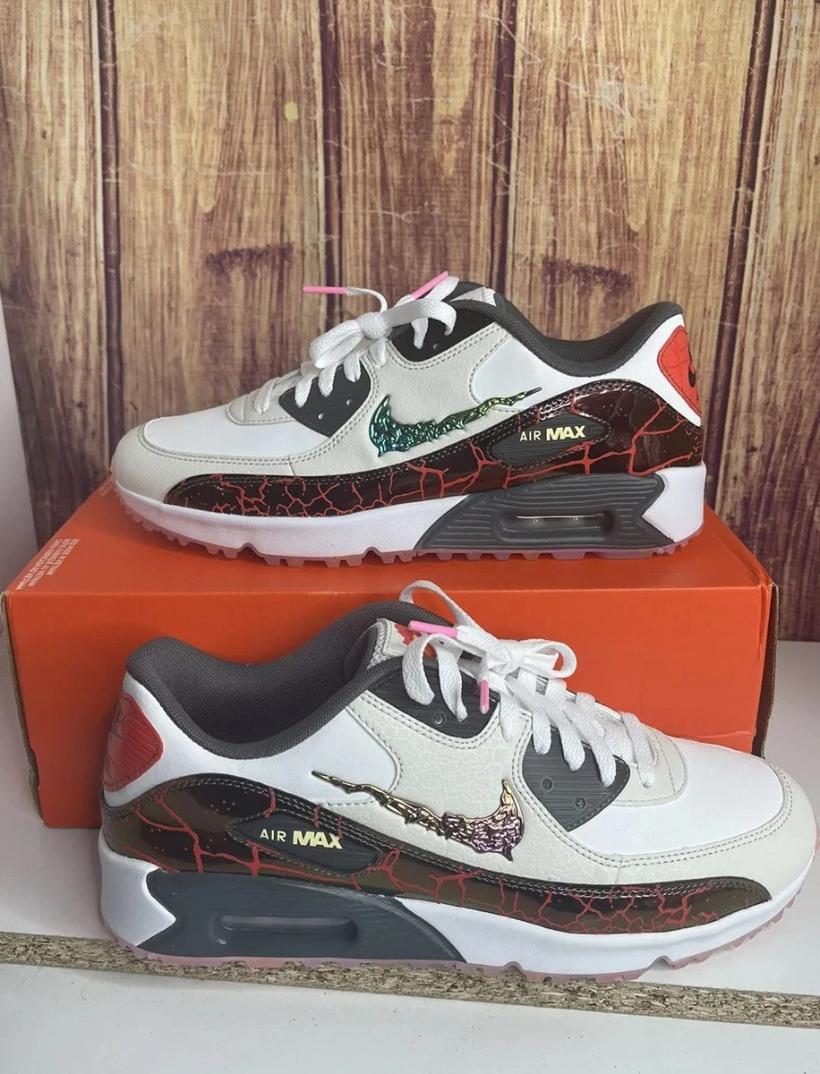 Size 8- Nike Air Max 90 Golf NRG White/Phantom/Iron Gray/Citron Tint 2023