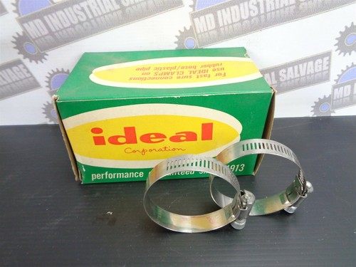 2 uds. Vintage HY-GEAR 5232 Tubo de manguera inoxidable ABRAZADERAS 1-1/2 "a 2" (NUEVO #32) - Imagen 2 de 10