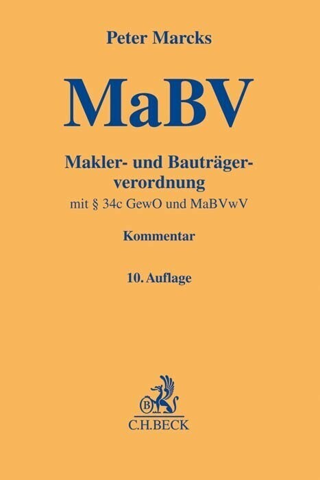 Thumbnail - Makler- Und Bauträgerverordnung | Peter Marcks | 2019 | Deutsch