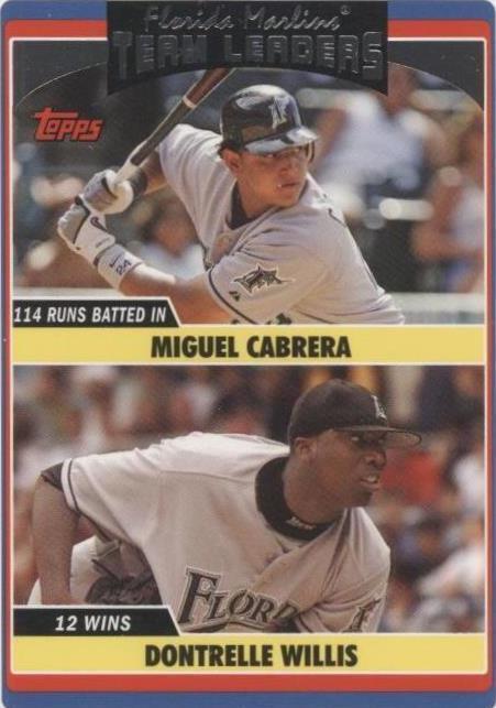 2006 Topps Updates & Highlights - Dontrelle Willis Miguel Cabrera #UH293 - 1 of 1