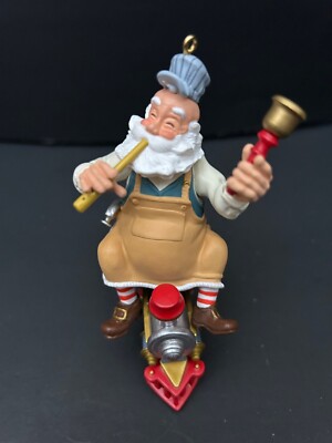 Hallmark Keepsake 2000 Santa Claus Ornament Train Conductor Figurine Collectible