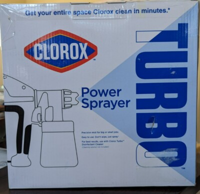NEW Clorox Turbo Power Sprayer for All areas! Large Area Disinfecting!