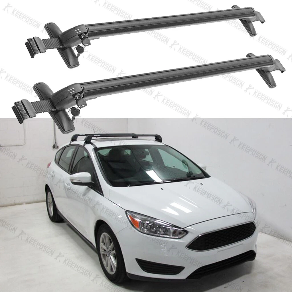 For Ford Focus RS ST Roof Rack Cross Bar Aluminum Luggage Cargo Carrier Lock