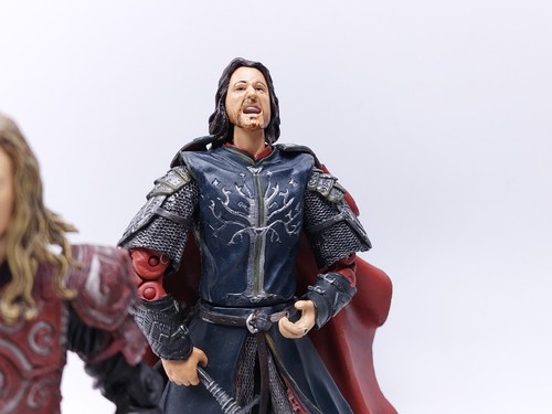 Figurine Seigneur des Anneaux 2003 ToyBiz Fields ARAGORN Legolas Eomer lot 4 figurines - Photo 3 sur 9