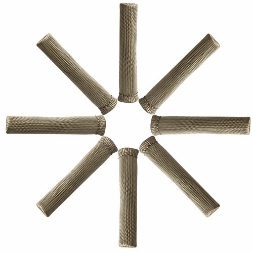 8 PIEZAS 2500°F TITANIO BUJÍA ALAMBRE BOTAS PROTECTOR TÉRMICO FUNDA SBC BBC - Imagen 12 de 12