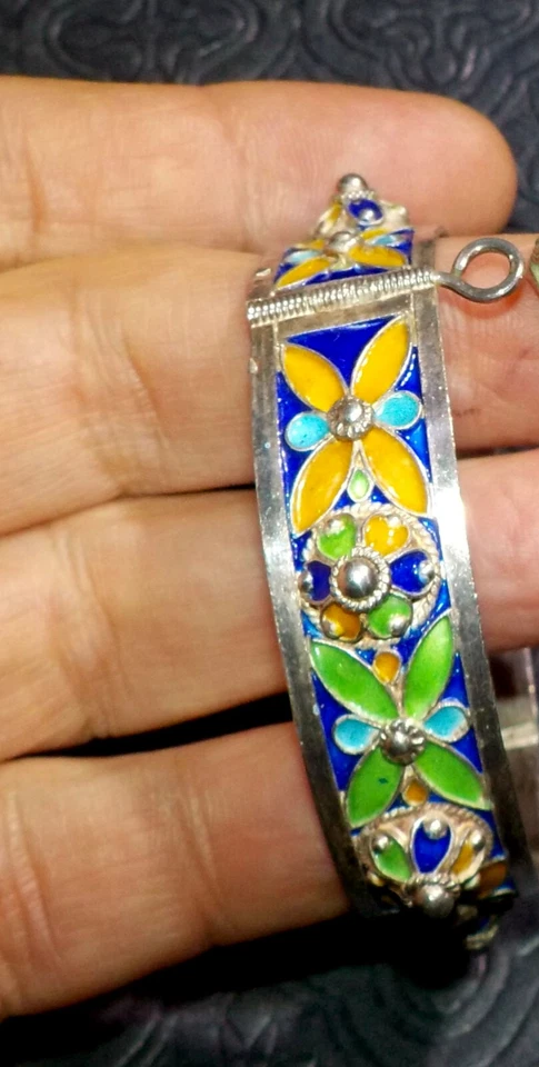 Bracelet, Kabyle en argent avec poinçons Vintage - Photo 2/4