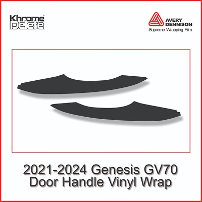 #ad #ad Chrome Delete Precut Vinyl for the 2021 2024 Genesis GV70 Handles Glossy Blk $24.99