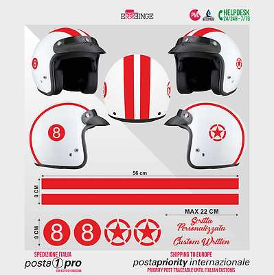 Stickers Casque BELL Réfléchissant - Autocollants Moto