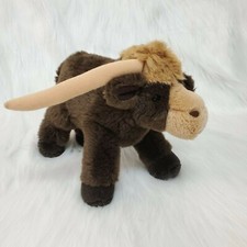 Vintage Russ Berrie Longhorn TEX Brown Standing 9" Plush Stuffed Animal Toy B226