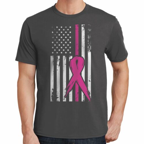 Camiseta de soporte para cáncer de mama con bandera de EE. UU. 02218 - Imagen 5 de 80