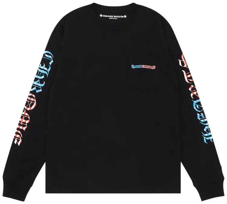 Chrome Hearts Matty Boy America 4th Of July Black Long Sleeve T