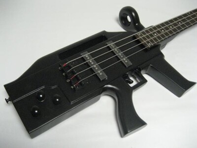 High Quality 4 String Bass Electric Guitar, Machine Gun