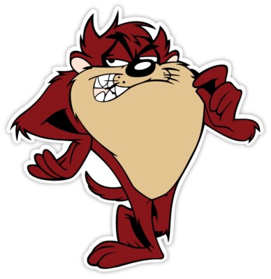 Taz sticker decal 4" x 4" | eBay