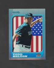 1997 Bowman Chrome Todd Helton RC #227  ~ Rare INTERNATIONAL REFRACTOR!   HOF!