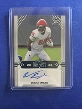 2022 EMEKA EMEZIE LEAF Draft COLLEGE AUTO RC  Baltimore Ravens