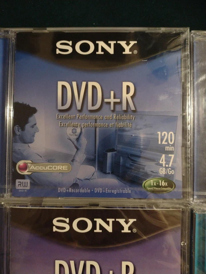 Sony DVD Recordable DVD+R 4.7 Gb 120 Minutes Lot factory sealed. - Image 2 of 4