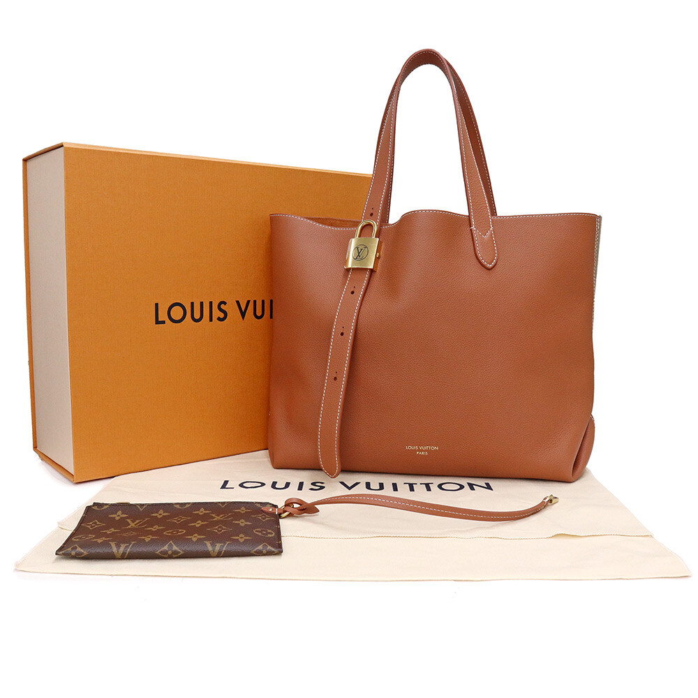 大人ブラウンカラー♡【LouisVuitton】Cabas Low Key MM LOUIS VUITTON Lowkey Cabas MM Tote Grain calf leather