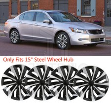 Set Of 4 For Honda Accord 15 Wheel Covers Full Rim Snap On Hub Caps Replacement Set Of 4 For Honda Accord 15 Wheel Covers Full Rim Snap On Hub Caps Replacement