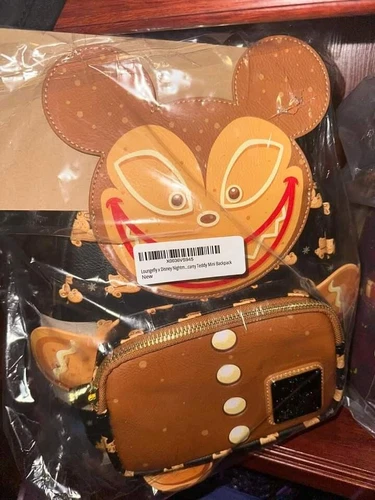 Loungefly Nightmare Before Christmas Scary Teddy Mini Backpack GINGERBREAD NWT