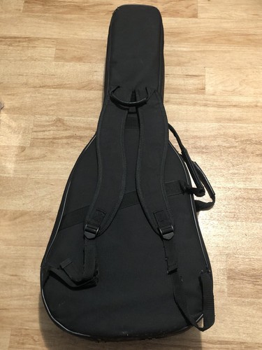 Yamaha Soft Small Body Black Guitar Case Adj backpack & Front Pocket Padded - Picture 5 of 19