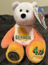 Limited Treasures Coin Bear, Georgia, 50 Club, New with Tag