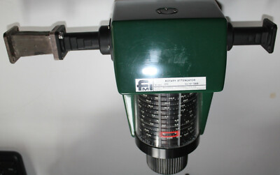 FMI FLANN MICROWAVE WR75 9,84 - 15 Ghz  ROTARY ATTENUATOR 60 db