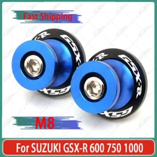 Blue For SUZUKI GSX-R 600 750 1000 M8 CNC Swingarm Spools Sliders Stand Screws