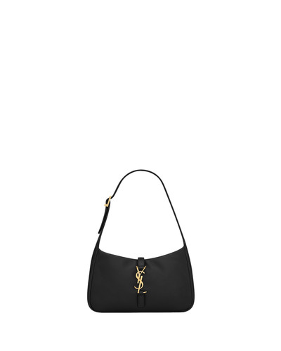 SAINT LAURENT Le 5 A 7 $2400 Black Padded Lambskin Shoulder Bag New/Authentic