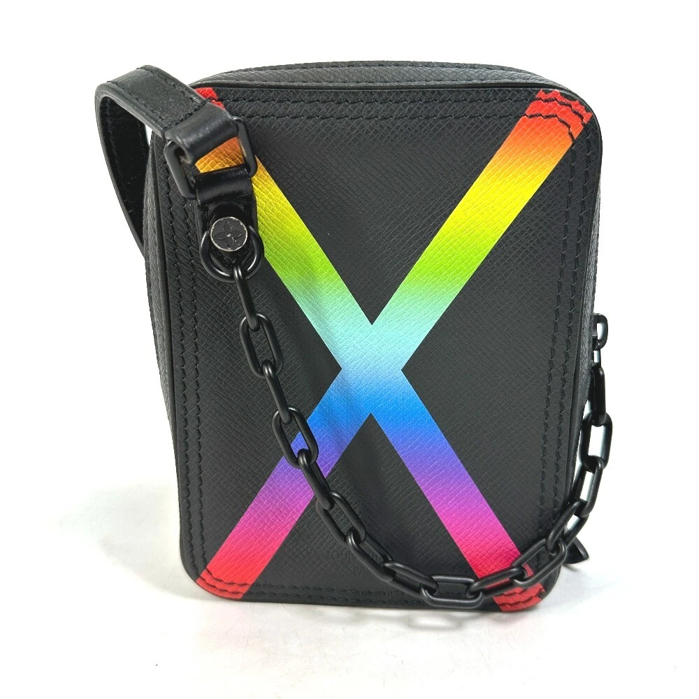 Louis Vuitton Pre-owned Danube Rainbow Messenger Bag - Black