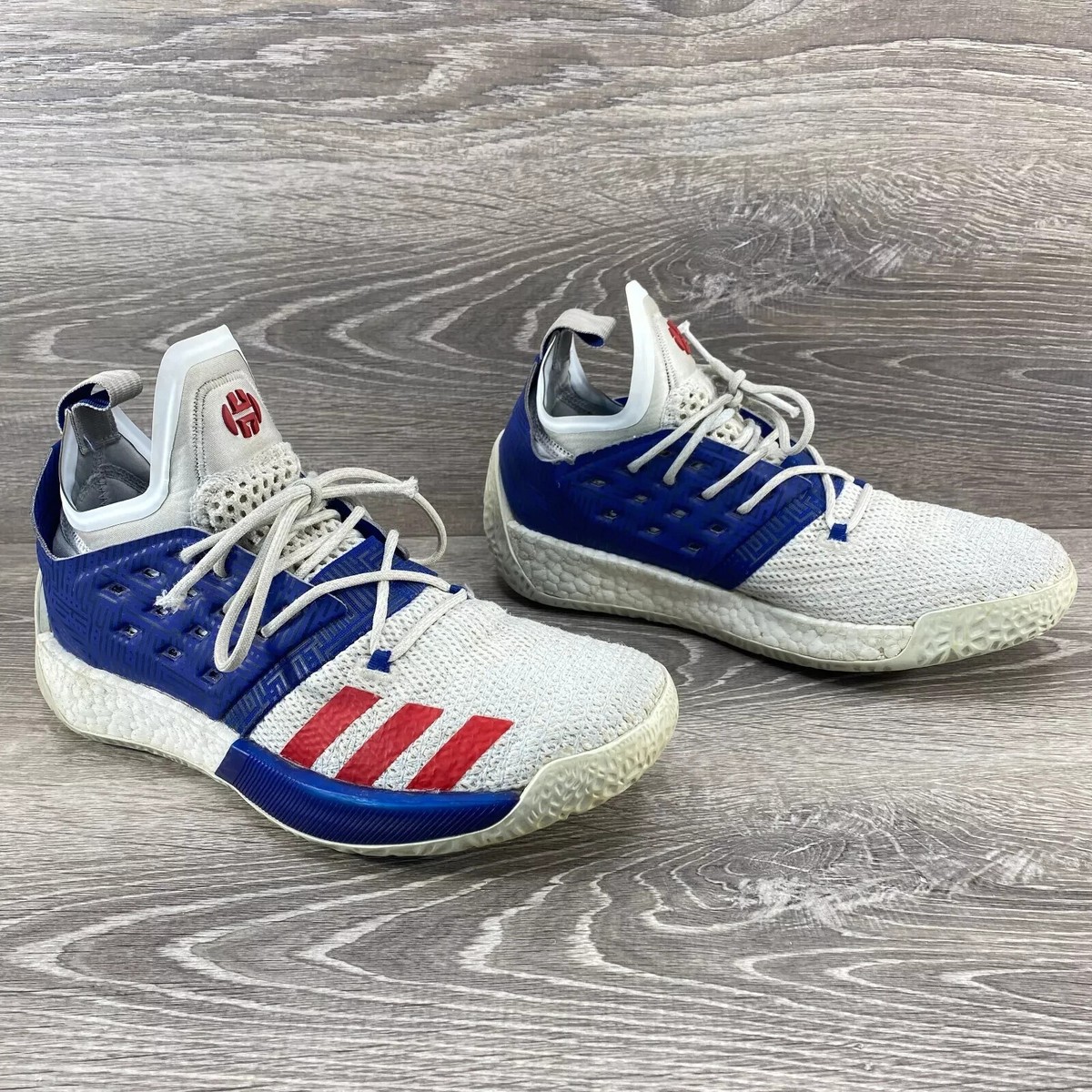 james harden shoes red and blue