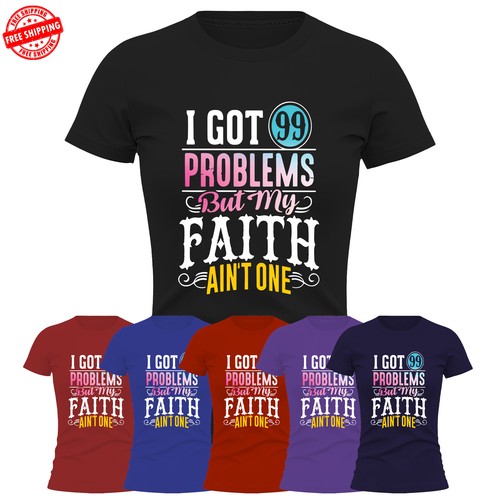 Christianity Jesus Faith Women TShirt Religious Christ Bible Church Gift New Tee - 第 1/11 張圖片