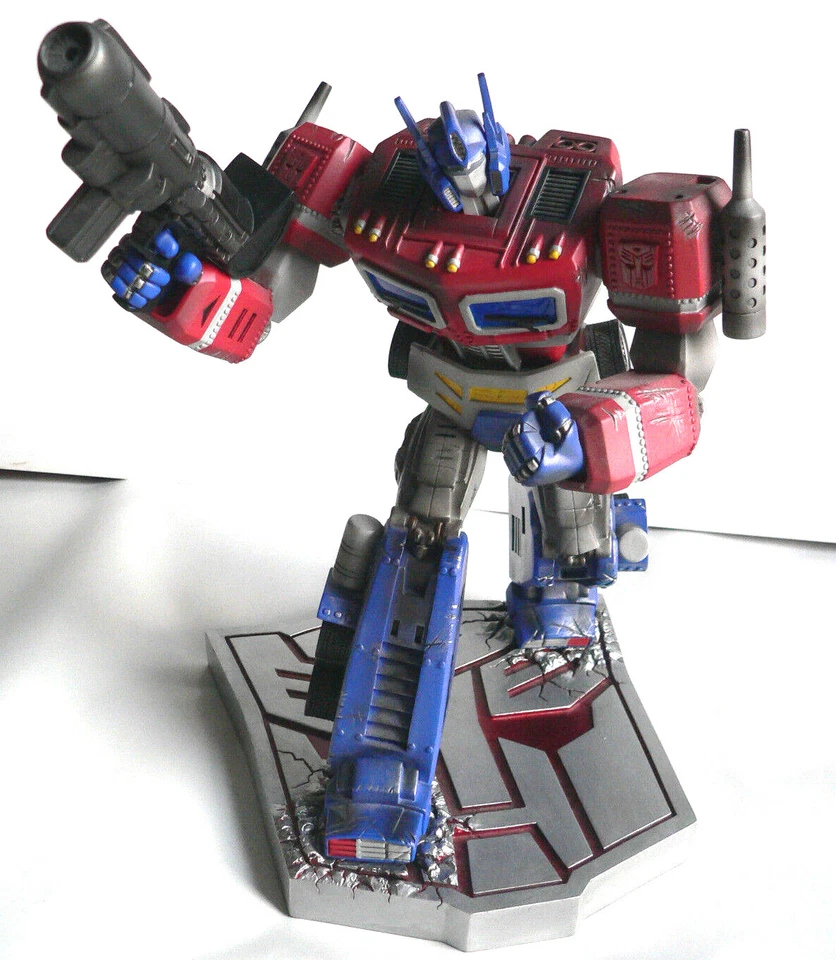 БОЛЬШАЯ 12-ДЮЙМОВАЯ ПОЛНАЯ СТАТУЯ АВТОБОТА ОПТИМУСА ПРАЙМА G1 — ЧИТАЙТЕ — ПАЛИСАДОВЫЕ ТРАНСФОРМЕРЫ - Изображение 3 из 4