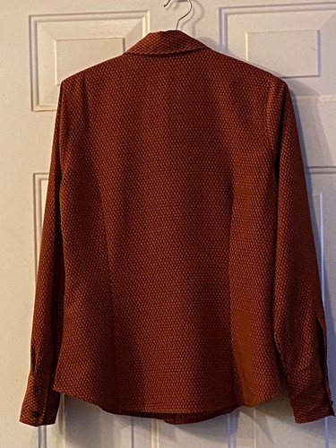 Neu mit Etikett Levi's San Francisco Gr. S Damen Hemd Knopfleiste Langarm braun/lila Netz - Bild 5 von 12
