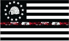 Igloo USA Black 3'x5' Flag ROUGH TEX® 100D