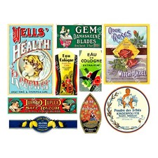 Apothecary Cabinet Label Stickers, Bathroom Medicine D cor, Cut-Peel Sheet 1133