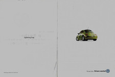 1999 Volkswagen VW Turbo Beetle Lightning Bug Drivers Wanted VINTAGE PRINT AD