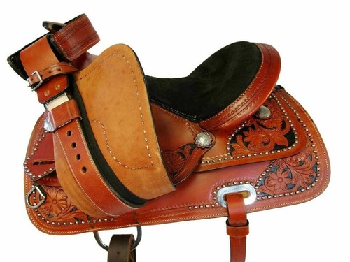 Premium Western Horse Pleasure Saddle Riding/Showman Saddle 14" -17" A+ Quality - Picture 6 of 11