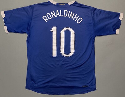 Nike ブラジル代表 RONALDINHO 10番 シャツ Shirt Nike Brazil 10 Ronaldinho Reissue 2004 Size L Limited