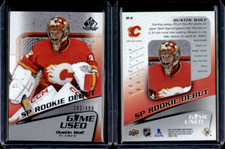 2023-24 SP Game Used Hockey SP Rookie Debut #R-4 Dustin Wolf /499