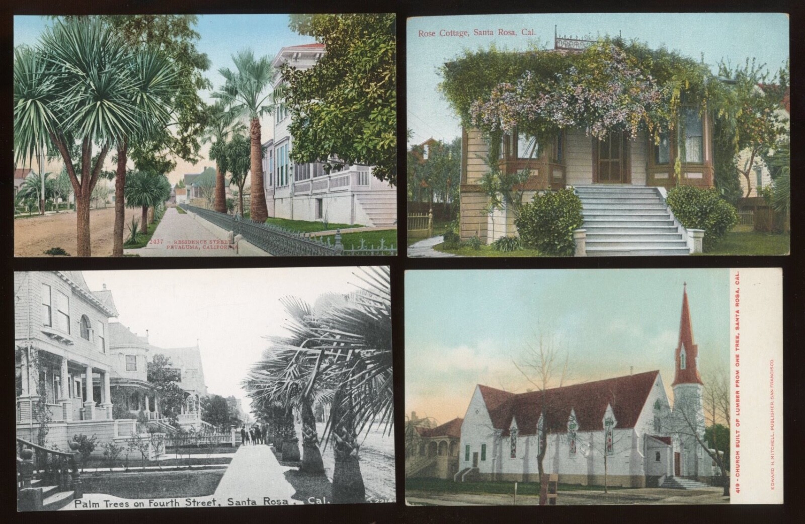 Sonoma County, CA. Lot of 24 Different Postcards. All cards shown